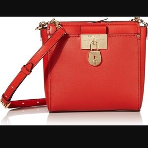 Calvin Klein Coral Crossbody Leather Bag